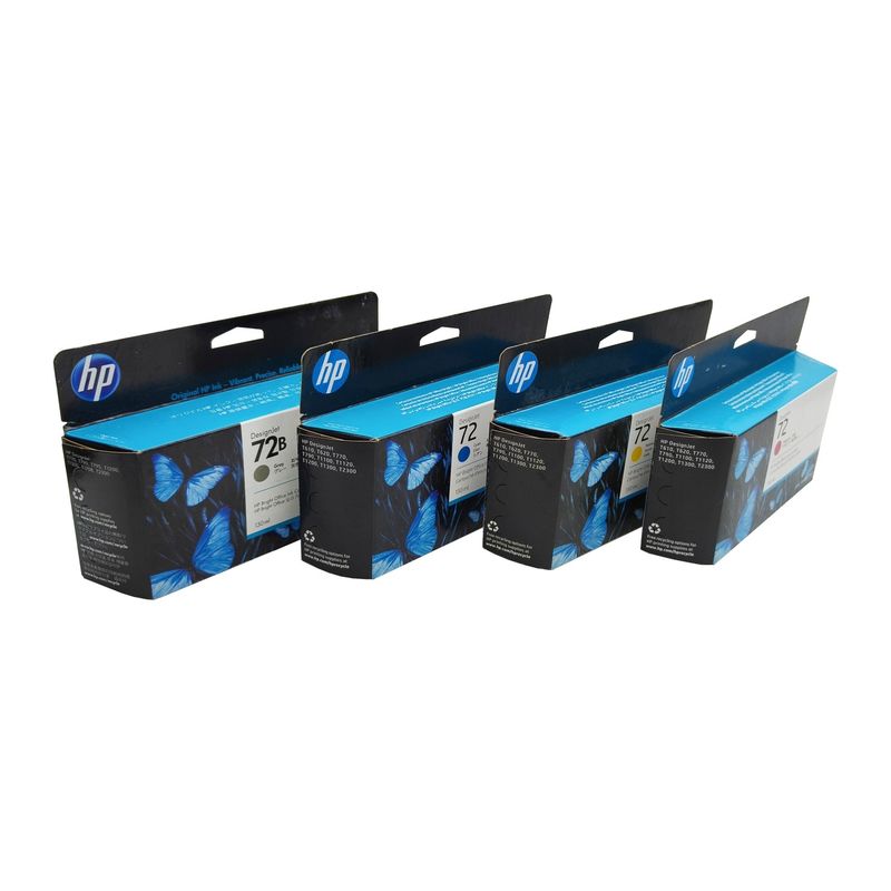 Original  Ink Cartridge For HP 72 T770 T790 T795 T610 T620 T1100 T1120 T1200 T1300 T2300 Six Colors C9370A C9371A C9372A C9373A C9374A C9403A 130ml